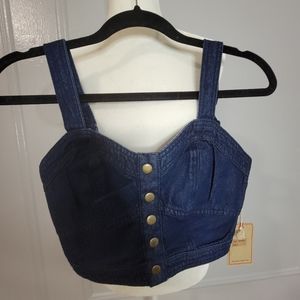 LONE STAR Denim Crop Top